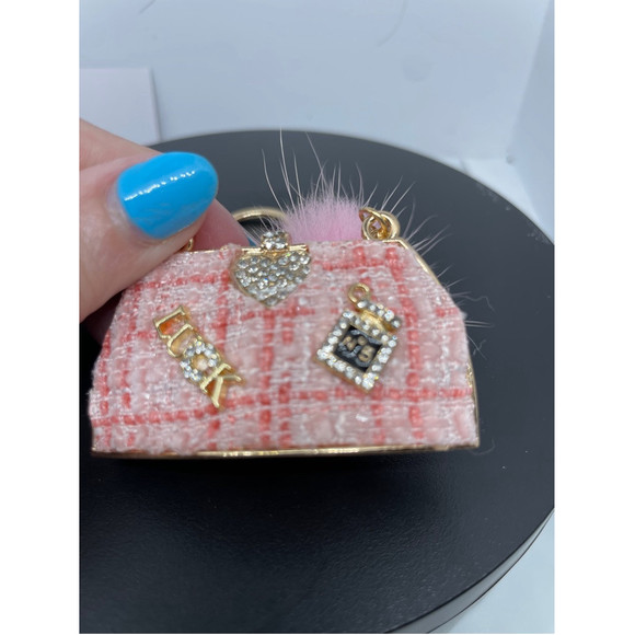 None Handbags - Pink purse charm